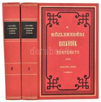 Csíkvári Jákó: A közlekedési eszközök története I-II. köt.Bp., 1986, ÁKV. 1882-as Franklin kiadás reprint kiadása. Kiadói egészvászon-kötésben.