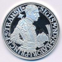 DN "Magyar tallérok utánveretben - Báthory Zsigmond tallérja 1589" Ag emlékérem, tanúsítvánnyal (20g/0.999/38,6mm) T:PP