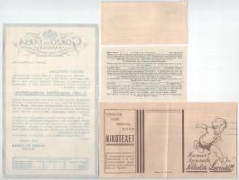 1934. "33. Magyar Királyi Osztálysorsjáték" harmadik osztály egynyolcad sorsjegye, bélyegz...