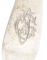 3 darab ezüst (Ag) kanál, jelzett, h: 15,5 cm, nettó: 100 g