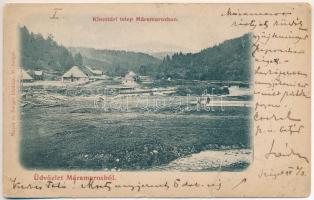 1899 (Vorläufer) Máramaros, Maramures; Kincstári telep. Mayer és Berger kiadása / sawmill, treasury colony (b)