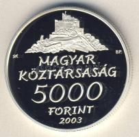 2003. 5000Ft Ag "Hollókő" T:PP Csak 5000db!