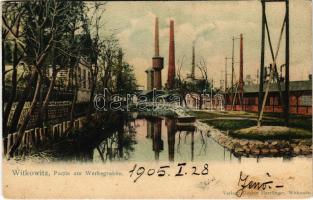1905 Vítkovice, Witkowitz; Partie am Werksgraben / factory (fl)