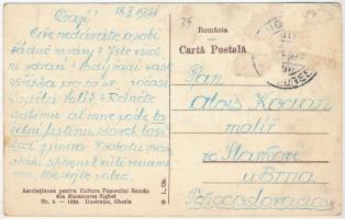 1931 Felsőkálinfalva, Calinesti (Máramaros, Maramures); Biserica din Calinesti 1695 / Román ortodox ...