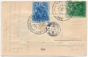 1938 Beregszász, Beregovo, Berehove; Piac, V. Salamon festék és fűszer, Williger Emánuel, Siklo Porc...