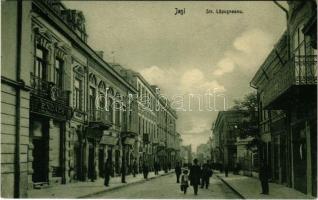 Iasi, Jasi, Jassy, Jászvásár; Str. Lapusneanu / street view, E. Noack shop