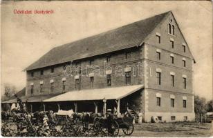 1923 Bustyaháza, Handalbustyaháza, Bushtyno, Bustino; Műmalom, hengermalom / rolling mill (Rb)
