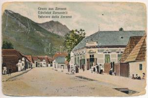 1912 Zernest, Zernyest, Zarnesti; Fő utca / main street (b)