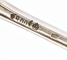 5 darab ezüst (Ag) villa, jelzett, h: 14,5 cm, nettó: 130 g