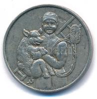 1938. "Szerencsét hozok" kéményseprős, malacos fém zseton T:XF patina, ü