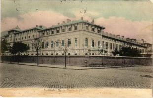 1907 Galati, Galatz; Institutul Notre Dame de Sion / school (worn surface)