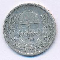 1893KB 1K Ag "Ferenc József" T:F Adamo K5