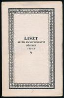 Liszt Ferenc árvízi hangversenyei Bécsben 1838/9. Walter Teréz (Pulszky Ferencné) naplójából. Ford. Csuka Béla. Bp., 1941, Offician). Kiadói papírkötés, felvágatlan példány, borítón éleinél kissé foltos.