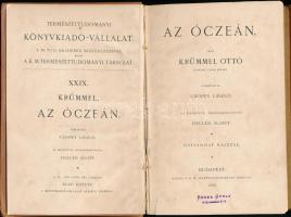 Krümmel Ottó: Az óczeán. Ford.: Csopey László. Természettudományi Könyvkiadó-Vállalat XXIX. köt. Bp....