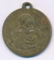 DN "Kossuth Lajos / Szabadság, Egyenlőség, Testvériség 1848" kétoldalas bronz emlékérem füllel (31mm) T:XF