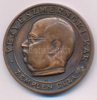 Kákonyi István (1917-1993) 1982. Zemplén Géza - Vegyészmérnöki Kar / Budapesti Műszaki Egyetem 1782-1982 bronz emlékérem (40mm) T:aU