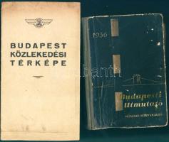 1956 Budapesti útmutató  + 1957 Budapest közlekedési térképe