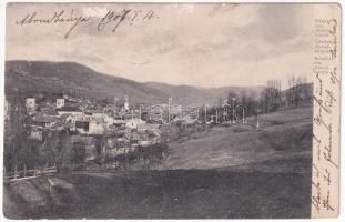 1907 Abrudbánya, Abrud; látkép / general view (ázott / wet damage)