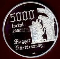 2007. 5000Ft Ag "Árpád-házi Szent Erzsébet" T:PP Csak 8000 db!