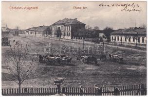 1910 Világos, Siria; Piactér, Járásbíróság. Ruhm Ödön felvétele. Wéber János kiadása / market square, district court (EK)