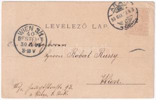 1899 (Vorläufer) Arad, 13 vértanú szobra. Bloch H. kiadása / monument (EB)