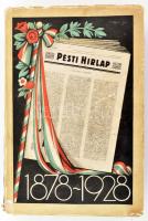 1928 Az 50 éves Pesti Hirlap jubileumi albuma 1878-1928. Bp., 1928, Légrády, 1072 p. Szövegközi és egészoldalas képekkel, reklámokkal rendkívül gazdagon illusztrált. A borító Végh Gusztáv munkája. Kiadói illusztrált papírkötés, kissé sérült gerinccel és borítóval.