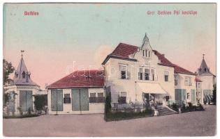 1911 Bethlen, Beclean; Gróf Bethlen Pál kastélya. Kajári István kiadása / castle (EK)