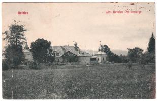 1909 Bethlen, Beclean; Gróf Bethlen Pál kastélya. Kajári István kiadása / castle (EK)