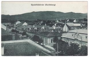 Gyulafehérvár, Karlburg, Alba Iulia; látkép. Schäser Ferenc kiadása / general view (fl)