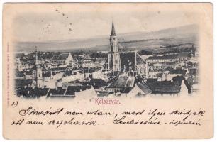 1898 (Vorläufer) Kolozsvár, Cluj; látkép. Gibbon Albert kiadása / general view (EK)