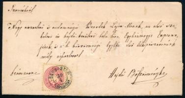 1864 5kr levélen &quot;SZOBOSZLÓ&quot;