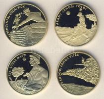 2001. 200Ft 4 klf db "János Vitéz, Pál utcai fiúk, Toldi, Lúdas Matyi" sor T:PP