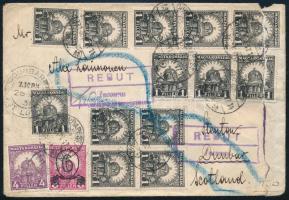 1931 Levél 32 db bélyeggel Skóciába (2 bélyeg sérült / 2 stamps damaged)