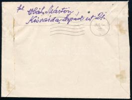 1946 (15. díjszabás) Külföldre küldött levél 40.000.000P készpénzes bérmentesítéssel