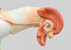 Herendi Kakas Marci, terv.: Lux Elek, kézzel festett, jelzett, hibátlan, m: 14,5 cm