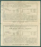 1950. Állami sorjegy 60.000Ft-ról párban A+B szelvény T:III R!