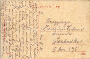 1916 Szászrégen, Reghin; látkép, utca. W.L. (?) 1642. Hübner Ignác kiadása / general view, street (E...