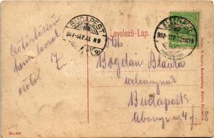 1907 Beszterce, Bistritz, Bistrita; Gewerbevereins-Gebäude / Ipartársulati épület. W.L. (?) No. 402....