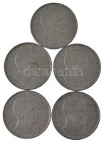 Románia 1943. 100L Ni-Fe "I. Mihály" (3x) + 1944. 100L Ni-Fe "I. Mihály" (2x) T:AU,XF Romania 1943. 100 Lei Ni-Fe "Mihai I" (3x) + 1944. 100 Lei Ni-Fe "Mihai I" (2x) C:AU,XF