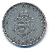 1935. 2P Ag "Pázmány" T:AU,XF kis ph., patina
Adamo P7.1