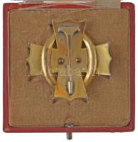 1916. "A Polgári Hadi Érdemkereszt II. osztálya" zománcozott és aranyozott, jelzett Ag kit...