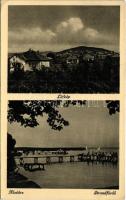 1940 Alsóörs, Strandfürdő, látkép. Kiadja Monostory György (EK)