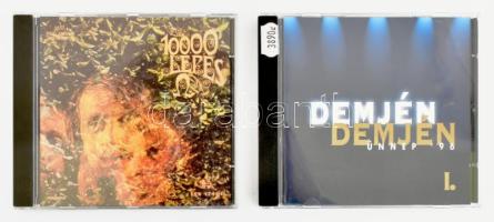 2 db zenei CD: Demjén Ferenc - Ünnep 96 I., Omega - 10000 Lépés. Magyarország, 1992-1996. Minimálisan karcos lemezek.