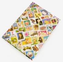 Gyufacímke-gyűjtemény berakóalbumban, kb. 238 db vegyes magyar és külföldi gyufacímke