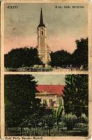 1911 Dunakiliti, Kiliti (Moson); római katolikus templom, Gróf Pálfy Sándor kastély. Varga János kiadása (EK)