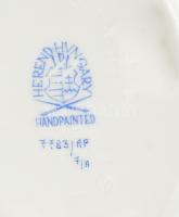 Herendi Apponyi mintás hamuzó, kézzel festett, jelzett, hibátlan, 13,5×9 cm