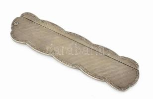 Ezüst (Ag) tokos szaru fésű. Jelzett. Szaru sérült Br 36 g 11-22 cm