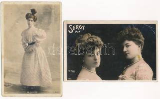 SZÍNÉSZNŐK - 29 db régi magyar és külföldi képeslap vegyes minőségben / ACTRESSES - 29 pre-1945 Hung...