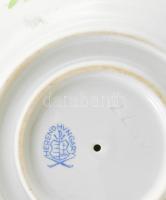 Herendi virágmintás szószkínáló, fedő nélkül, jelzéssel, minimális kopottsággal, d: 12 cm