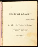 1894. 1848-49 Történelmi Lapok, III. évi folyam 28 képpel és két hasonmással 13. sz., 1893. júl. 1. ...